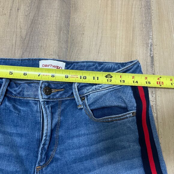 Driftwood High Rise Jackie Side Stripe Jeans sz 27 - Picture 13 of 15